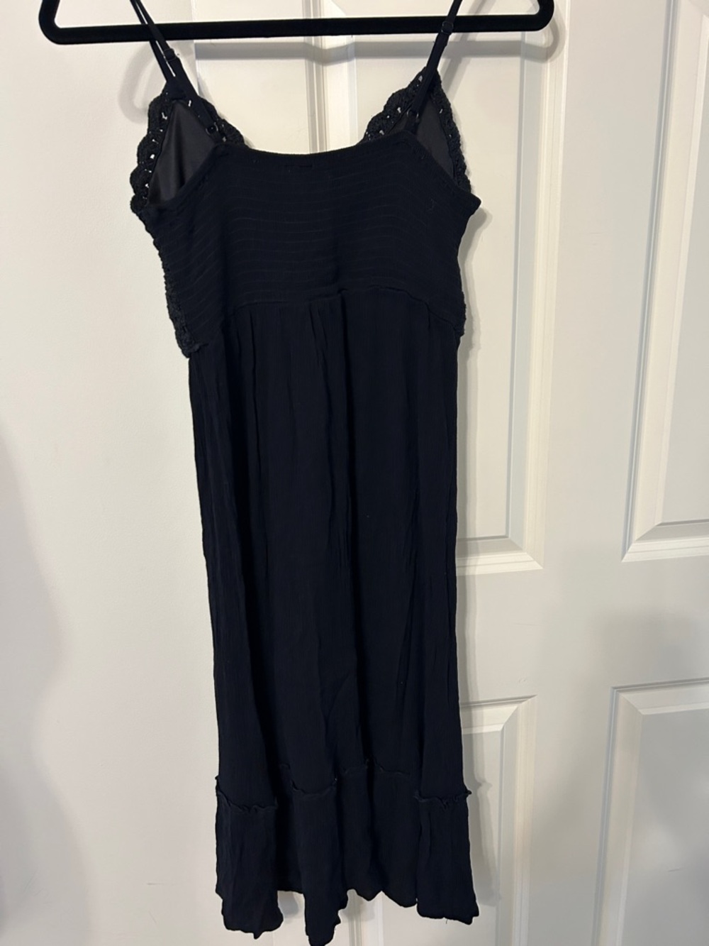 Black Crochet Bodice Midi Sundress by Indulge - Picture 5 of 7